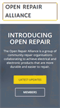 Mobile Screenshot of openrepair.org