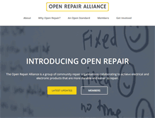 Tablet Screenshot of openrepair.org